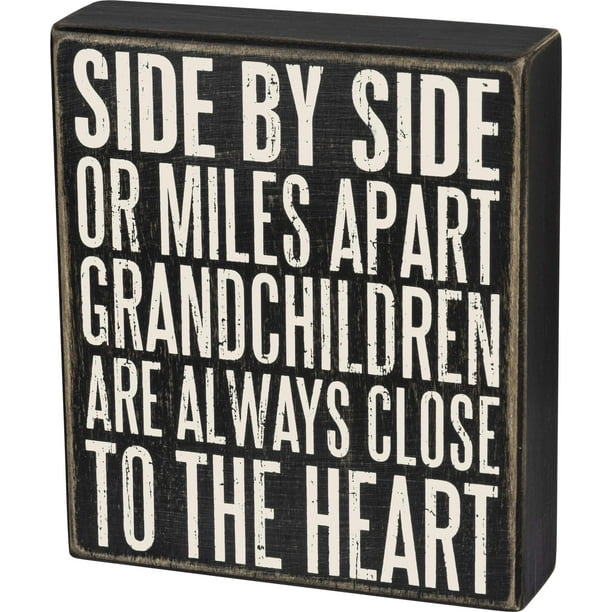 6 x 7-Inches Primitives by Kathy Classic Box Sign Grandchildren 6 x 7-Inches Primitives by Kathy Classic Box Sign Grandchildren